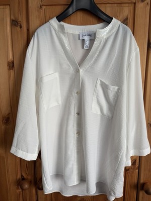 Bluse/Tunika Joseph Ribkoff Elfenbein mit Pailletten Gr 38