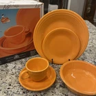 Fiesta Retired 5-Piece Place Setting TANGERINE Fiestaware Set in Box USA NEW