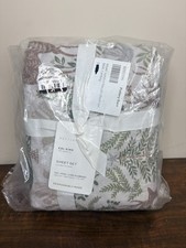 NEW Pottery Barn Winter Solstice Percale CAL KING Sheet Set deer Stag alpine