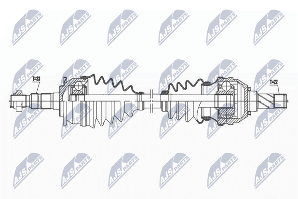 NTY Antriebswelle NPW-PL-121 FüR Opel Astra P10 Caravan Turbo-image