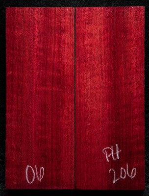 Purpleheart #206 Knife Scale 5''x 1.9''x 7/16'' see 100 species in my store