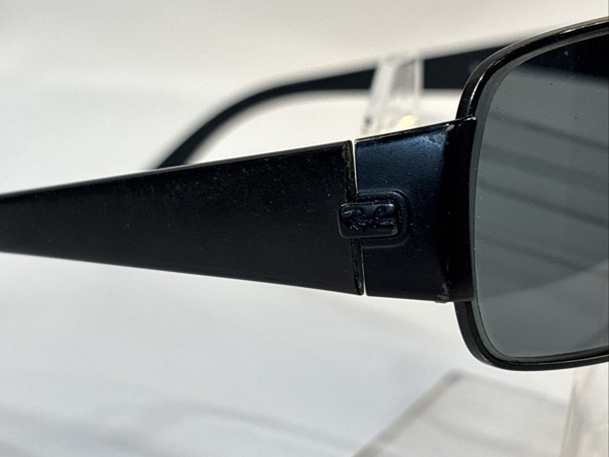 Ray Ban RB3332 004/58 64 17mm Glass Lens Metal Wraps Sunglasses