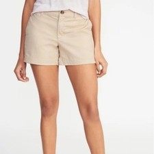 Old Navy Khaki Flat Front Chino Shorts 6