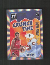 2025 Donruss WNBA #12 A'ja Wilson Crunch Time Holo Laser #/99