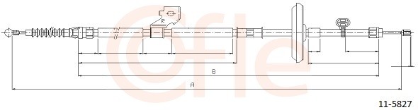 Cofle Handbremsseil Bremsseil Hinten Rechts Passend FüR Chevrolet Orlando-image