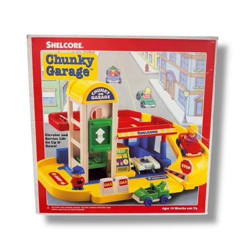 RARE Vintage 1996 Shelcore Chunky Garage Playset - Brand New | eBay