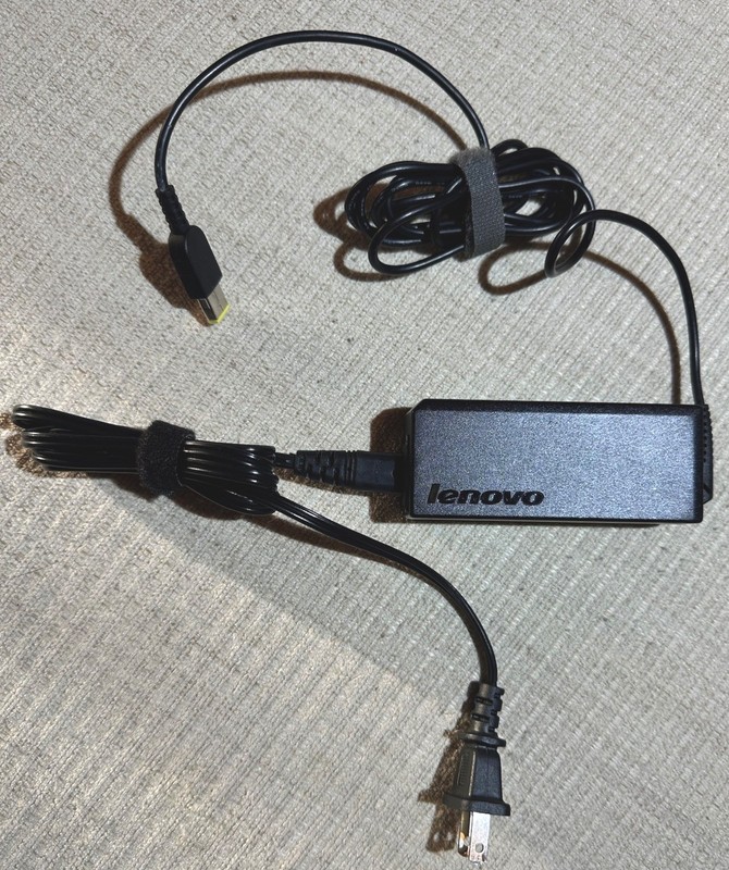 Original Lenovo 65W Yellow Square Slim Tip AC Adapter Charger
