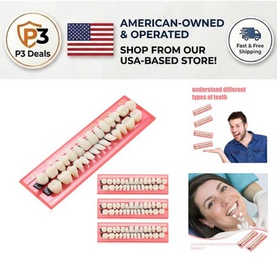 Versatile Tooth Repair Kit - 4 Sets of 112 Durable A2 Fake Teeth for Gaps