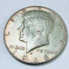 1968-D Kennedy Half Dollar 40% Silver, Circulated Coin #7130