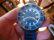 Aquatico Limited Edition Super Marine Titanium Blue Mother of Pearl Dial Watch