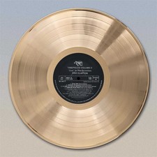Eric Clapton "Live In The 70's"  Gold LP Record wall art