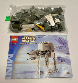 LEGO 4489 Star Wars "Mini" AT-AT 100% Complete Set w/ Manual - No Box