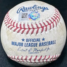 5/15/2021 SF Giants at Pirates Will Craig HIT SINGLE Game Used Baseball MLB Auth