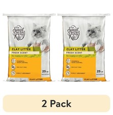 2 pack Special Kitty Non-Clumping Clay Cat Litter, Fresh Scent, 25 lb Bag