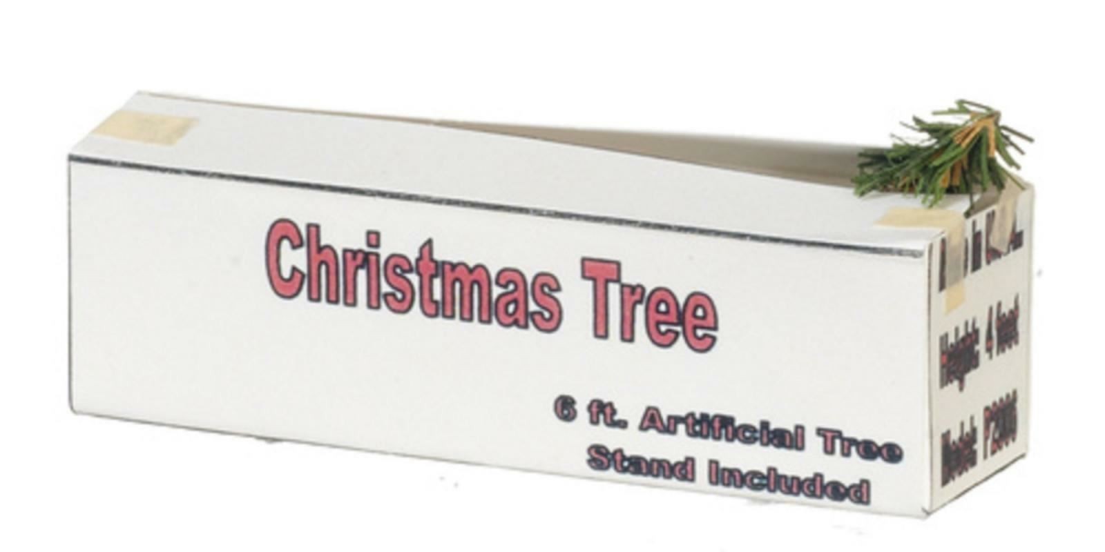Dolls House Christmas Tree Box Miniature Decorating Xmas Accessory 1:12 Scale