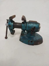Vintage 1950s Small Jewlers Swivel Vice Anvil Combo Watchmaker Jewlery Tool Rare