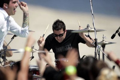 Cyrus Bolooki of New Found Glory at New Found Glory Performs at MT- Old Photo