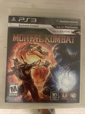 Mortal Kombat Sony PlayStation 3 In Case with Manual PS3 Mortal Kombat