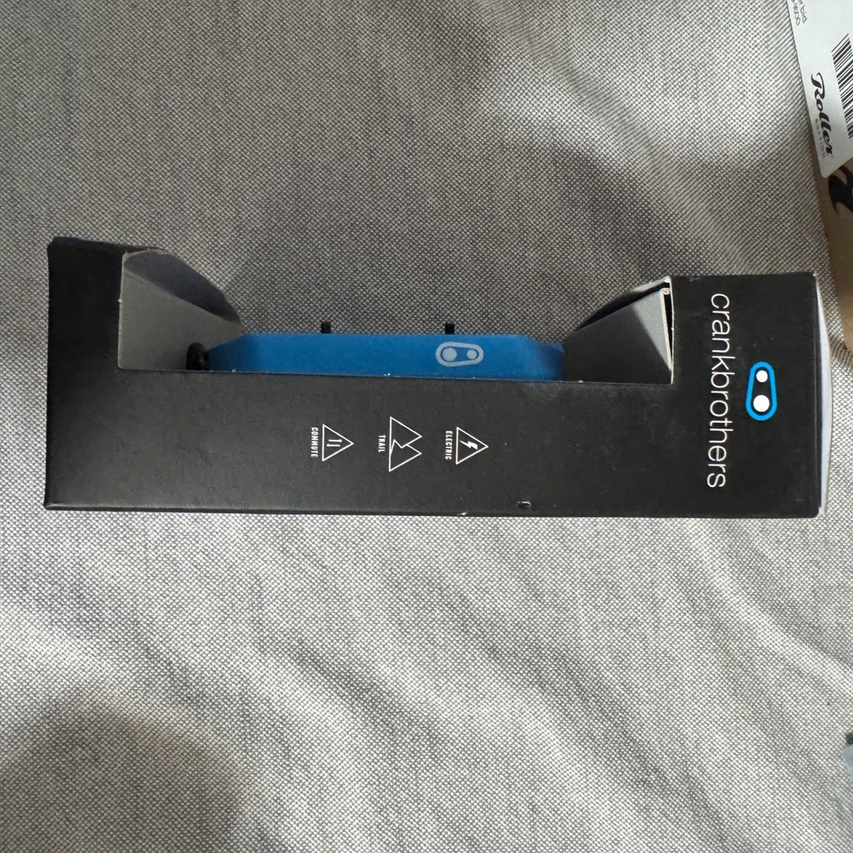 Carimbo de Pedal CRANKBROTHERS 1 GRANDE Pedais Planos/Plataforma de Mountain Bike Azul Novo Na Caixa - Imagem 3 de 4