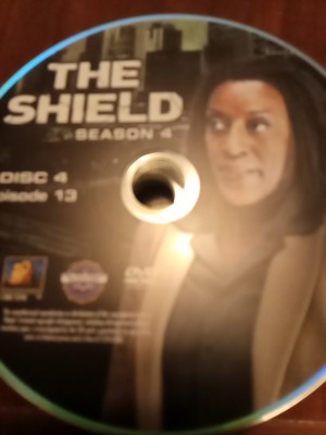 THE SHIELD SEAS4 DISC4 DVD DISC ONLY USED TESTED FREESHIP NOTRACKING