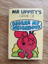 Vintage Waddingtons Mr Men Card Game Mr Uppitys Beggar My Neighbour Complete