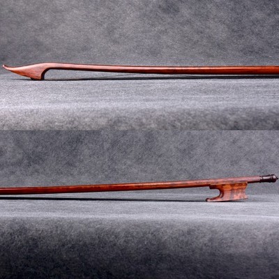 5Star Master Baroque Style Antique Snakewood Viola Bow Black Hair Stiff Fast 61g