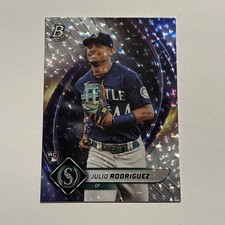 Julio Rodriguez 2022 Bowman Platinum Ice Foil Parallel Rookie #41 Mariners 