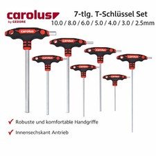 Carolus by GEDORE Innensechskantschlüssel T-Griff Satz/Set 2,5/3/4/5/6/8/10mm