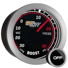 Slightly Used Glowshift Tinted Series 30 Psi Boost Vac Gauge Kit Mechanical