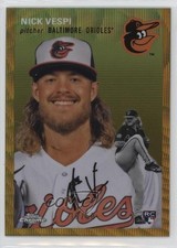 2023 Topps Chrome Platinum Anniversary Gold Wave Refractor 18/50 Nick Vespi tw0