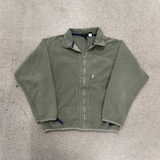 Vintage Patagonia Sweater Green Synchilla Full Zip USA Made Fleece Size M