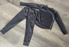 Bass Pro Shops Base Layer Set Boys Youth Medium Black Long Sleeve & Pants