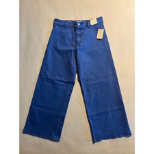 Universal Thread Womens Sailor Wide Leg High Rise Blue Jeans Size 14 NWT