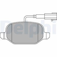 Delphi LP2300 Bremsbelagsatz, Scheibenbremse FüR Alfa Romeo,Fiat