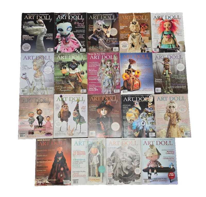Rare Lot Art Doll Quarterly Magazine! 16 Issues! DON'T MISS OUT!