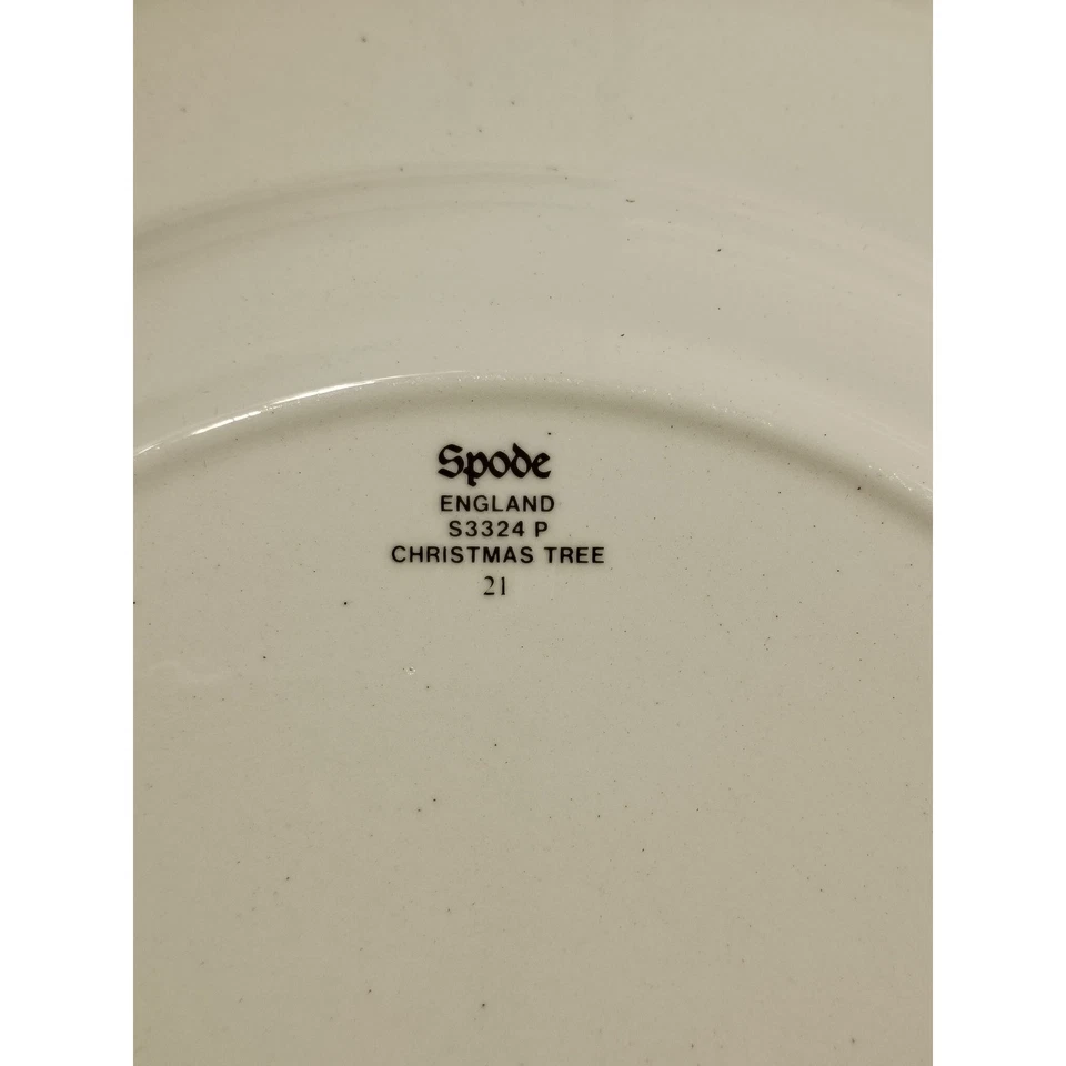 Spode Árbol de Navidad China Buffet Set 2 Platos de Cena 2 Tazas Platillos con Cajas Foto 4 de 4