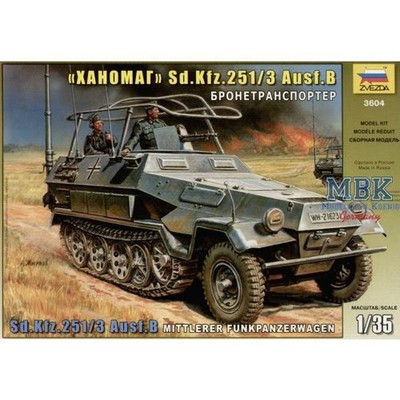 ZVEZDA ZV3604 Sd.Kfz. 251/3 Ausf. B Mittlerer Funkpanzerwagen
