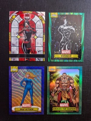 Topps Chrome Marvel 2024 Trading Cards Lot Numbered Kronos Elektro Kraven Sue