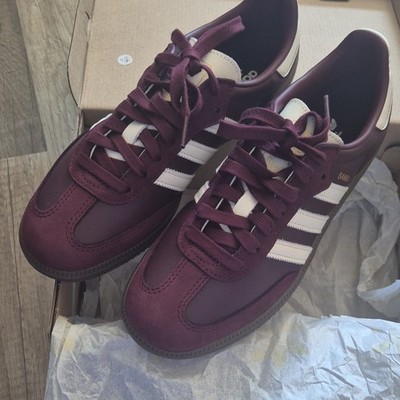 adidas Samba OG W Damen Sneaker Burgunderrot/Weiß Low Top 38 2/3 JR8844