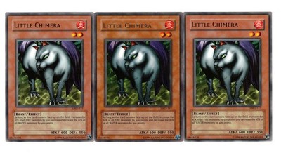 Yugioh- 3X Little Chimera - Rare - Unlimited - MRD-117 - Near Mint