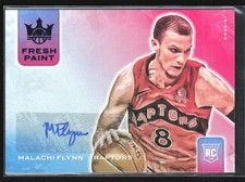 Malachi Flynn 2020-21 Panini Court Kings Fresh Paint Sapphire RC Auto /25