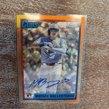 2025 Topps Chrome 35th Moises Ballesteros RC Auto Superfractor 1/1 one of one