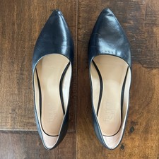 Franco Sarto Women  s Genuine Leather Pointed Toe Flats, Size 7