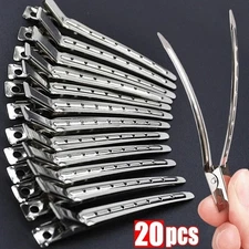 “Metal Hair Sectioning Clips Professional Hairdressing Styling Clamps Salon Barb