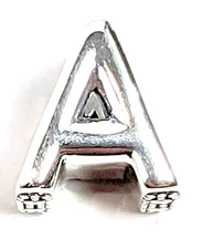 Authentic Pandora Charm, Alphabet Letter A, #797455