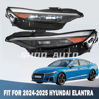 For 2024 2025 Elantra Pair Left/Right Front LED Headlight Assembly Include Bulbs