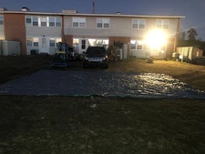 Used Grey/Silver Heavy Duty Tarp 20 by 30 good condition good price 