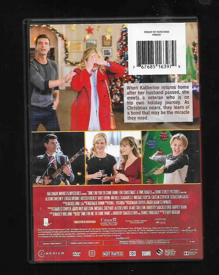 Terry Ingram's TIME FOR YOU TO COME HOME FOR CHRISTMAS - Alison Sweeney - RARE - Image 2 of 2