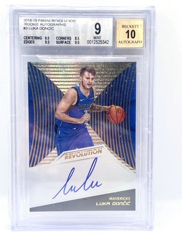 Luka Doncic #LDC 2018 Panini Revolution Rookie Autographs card