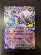 Mewtwo ex 064/128 Double Rare 30th Anniversary Pokemon Card NM
